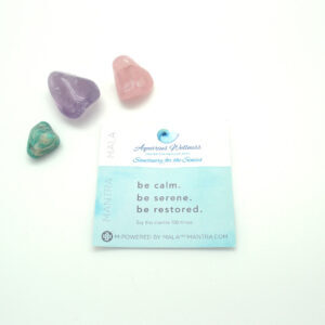 Aquarius Wellness Gemstones with Mantra Card